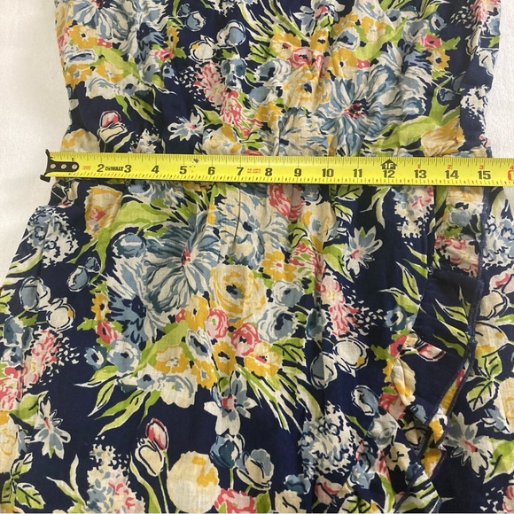 Old Navy Floral Print Midi  Drees Sleeveles Multicolor V Neck Sz XL - Picture 16 of 16